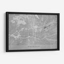Mapa de Winston Salem (NC USA) en estilo vintage gris II - Rosana Laiz Blursbyai | Cuadro decorativo de Canvas Lab
