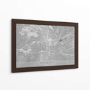 Mapa de Winston Salem (NC USA) en estilo vintage gris II - Rosana Laiz Blursbyai | Cuadro decorativo de Canvas Lab