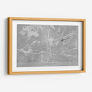 Mapa de Winston Salem (NC USA) en estilo vintage gris II - Rosana Laiz Blursbyai | Cuadro decorativo de Canvas Lab