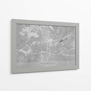 Mapa de Winston Salem (NC USA) en estilo vintage gris II - Rosana Laiz Blursbyai | Cuadro decorativo de Canvas Lab