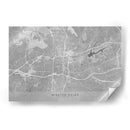Mapa de Winston Salem (NC USA) en estilo vintage gris II - Rosana Laiz Blursbyai | Cuadro decorativo de Canvas Lab