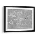 Mapa de Winston Salem (NC USA) en estilo vintage gris - Rosana Laiz Blursbyai | Cuadro decorativo de Canvas Lab