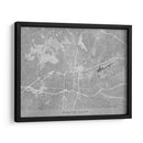 Mapa de Winston Salem (NC USA) en estilo vintage gris - Rosana Laiz Blursbyai | Cuadro decorativo de Canvas Lab