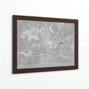 Mapa de Winston Salem (NC USA) en estilo vintage gris - Rosana Laiz Blursbyai | Cuadro decorativo de Canvas Lab