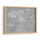 Mapa de Winston Salem (NC USA) en estilo vintage gris - Rosana Laiz Blursbyai | Cuadro decorativo de Canvas Lab