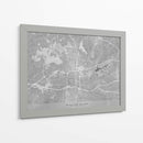 Mapa de Winston Salem (NC USA) en estilo vintage gris - Rosana Laiz Blursbyai | Cuadro decorativo de Canvas Lab