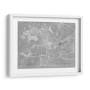 Mapa de Winston Salem (NC USA) en estilo vintage gris - Rosana Laiz Blursbyai | Cuadro decorativo de Canvas Lab