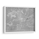 Mapa de Winston Salem (NC USA) en estilo vintage gris - Rosana Laiz Blursbyai | Cuadro decorativo de Canvas Lab