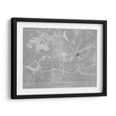 Mapa de Winston Salem (NC USA) en estilo vintage gris - Rosana Laiz Blursbyai | Cuadro decorativo de Canvas Lab