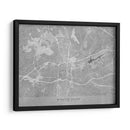 Mapa de Winston Salem (NC USA) en estilo vintage gris - Rosana Laiz Blursbyai | Cuadro decorativo de Canvas Lab