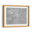 Mapa de Winston Salem (NC USA) en estilo vintage gris - Rosana Laiz Blursbyai | Cuadro decorativo de Canvas Lab