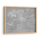 Mapa de Winston Salem (NC USA) en estilo vintage gris - Rosana Laiz Blursbyai | Cuadro decorativo de Canvas Lab