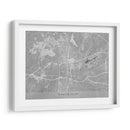Mapa de Winston Salem (NC USA) en estilo vintage gris - Rosana Laiz Blursbyai | Cuadro decorativo de Canvas Lab