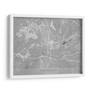 Mapa de Winston Salem (NC USA) en estilo vintage gris - Rosana Laiz Blursbyai | Cuadro decorativo de Canvas Lab