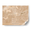 Mapa de Winston Salem (NC, EUA) en estilo vintage sepia - Rosana Laiz Blursbyai | Cuadro decorativo de Canvas Lab