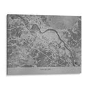 Mapa vintage gris de Dresden Alemania - Rosana Laiz Blursbyai | Cuadro decorativo de Canvas Lab