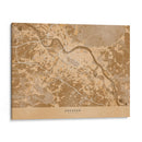 Mapa vintage sepia de Dresden Alemania - Rosana Laiz Blursbyai | Cuadro decorativo de Canvas Lab