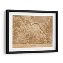 Mapa vintage sepia de Dresden Alemania - Rosana Laiz Blursbyai | Cuadro decorativo de Canvas Lab