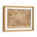 Mapa vintage sepia de Dresden Alemania - Rosana Laiz Blursbyai | Cuadro decorativo de Canvas Lab
