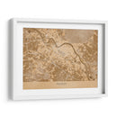 Mapa vintage sepia de Dresden Alemania - Rosana Laiz Blursbyai | Cuadro decorativo de Canvas Lab