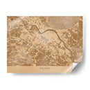 Mapa vintage sepia de Dresden Alemania - Rosana Laiz Blursbyai | Cuadro decorativo de Canvas Lab