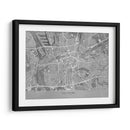 Mapa vintage gris de Dortmund Alemania - Rosana Laiz Blursbyai | Cuadro decorativo de Canvas Lab