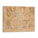 Mapa vintage sepia de Dortmund Alemania - Rosana Laiz Blursbyai | Cuadro decorativo de Canvas Lab