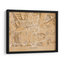 Mapa vintage sepia de Dortmund Alemania - Rosana Laiz Blursbyai | Cuadro decorativo de Canvas Lab