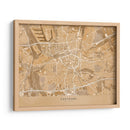 Mapa vintage sepia de Dortmund Alemania - Rosana Laiz Blursbyai | Cuadro decorativo de Canvas Lab