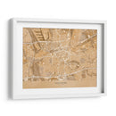 Mapa vintage sepia de Dortmund Alemania - Rosana Laiz Blursbyai | Cuadro decorativo de Canvas Lab