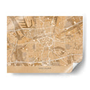 Mapa vintage sepia de Dortmund Alemania - Rosana Laiz Blursbyai | Cuadro decorativo de Canvas Lab