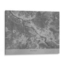 Mapa vintage gris de Bremen Alemania - Rosana Laiz Blursbyai | Cuadro decorativo de Canvas Lab