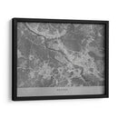 Mapa vintage gris de Bremen Alemania - Rosana Laiz Blursbyai | Cuadro decorativo de Canvas Lab