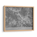 Mapa vintage gris de Bremen Alemania - Rosana Laiz Blursbyai | Cuadro decorativo de Canvas Lab