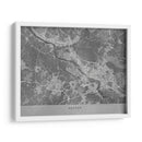 Mapa vintage gris de Bremen Alemania - Rosana Laiz Blursbyai | Cuadro decorativo de Canvas Lab
