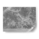 Mapa vintage gris de Bremen Alemania - Rosana Laiz Blursbyai | Cuadro decorativo de Canvas Lab