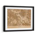 Mapa vintage sepia de Bremen Alemania - Rosana Laiz Blursbyai | Cuadro decorativo de Canvas Lab