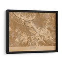 Mapa vintage sepia de Bremen Alemania - Rosana Laiz Blursbyai | Cuadro decorativo de Canvas Lab