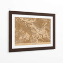 Mapa vintage sepia de Bremen Alemania - Rosana Laiz Blursbyai | Cuadro decorativo de Canvas Lab