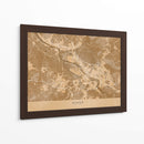 Mapa vintage sepia de Bremen Alemania - Rosana Laiz Blursbyai | Cuadro decorativo de Canvas Lab