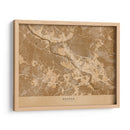 Mapa vintage sepia de Bremen Alemania - Rosana Laiz Blursbyai | Cuadro decorativo de Canvas Lab