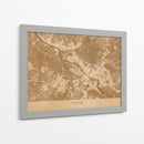 Mapa vintage sepia de Bremen Alemania - Rosana Laiz Blursbyai | Cuadro decorativo de Canvas Lab