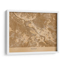 Mapa vintage sepia de Bremen Alemania - Rosana Laiz Blursbyai | Cuadro decorativo de Canvas Lab