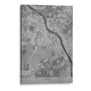 Mapa vintage gris de Bonn Alemania - Rosana Laiz Blursbyai | Cuadro decorativo de Canvas Lab