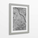 Mapa vintage gris de Bonn Alemania - Rosana Laiz Blursbyai | Cuadro decorativo de Canvas Lab