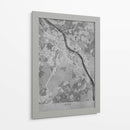 Mapa vintage gris de Bonn Alemania - Rosana Laiz Blursbyai | Cuadro decorativo de Canvas Lab