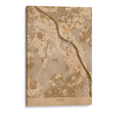 Mapa vintage sepia de Bonn Alemania - Rosana Laiz Blursbyai | Cuadro decorativo de Canvas Lab