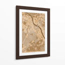 Mapa vintage sepia de Bonn Alemania - Rosana Laiz Blursbyai | Cuadro decorativo de Canvas Lab