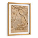 Mapa vintage sepia de Bonn Alemania - Rosana Laiz Blursbyai | Cuadro decorativo de Canvas Lab