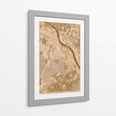 Mapa vintage sepia de Bonn Alemania - Rosana Laiz Blursbyai | Cuadro decorativo de Canvas Lab